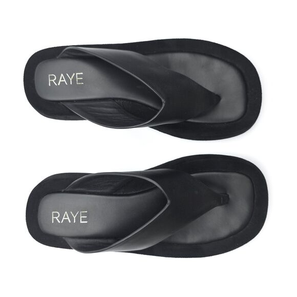 NEW RAYE Chris Sandal Leather Thong Clean Girl Minimal Chunky Platform Y2k 90s - Picture 5 of 11